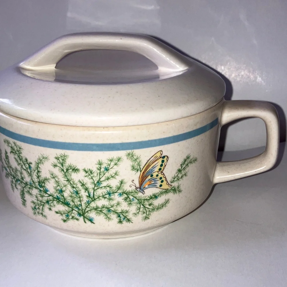 Vintage TemperWare Fancy Free Cream and Sugar‎ Serving Set